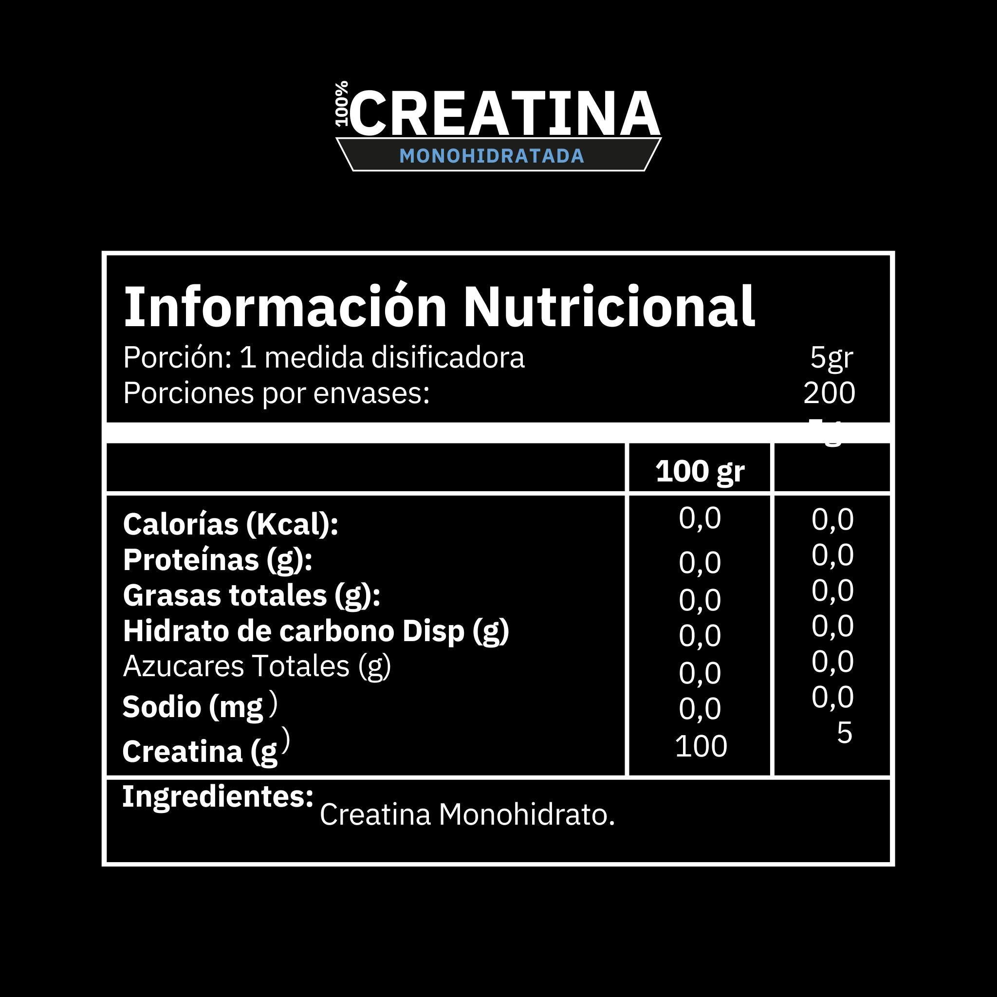 SHAKS 100% CREATINA 300GR - MONOHIDRATADA - Shaks.cl